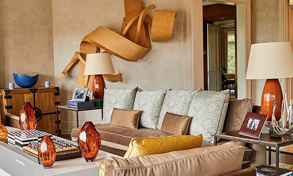 A preview of the Otaiba home designed by LA interior designer, Joan Behnk.